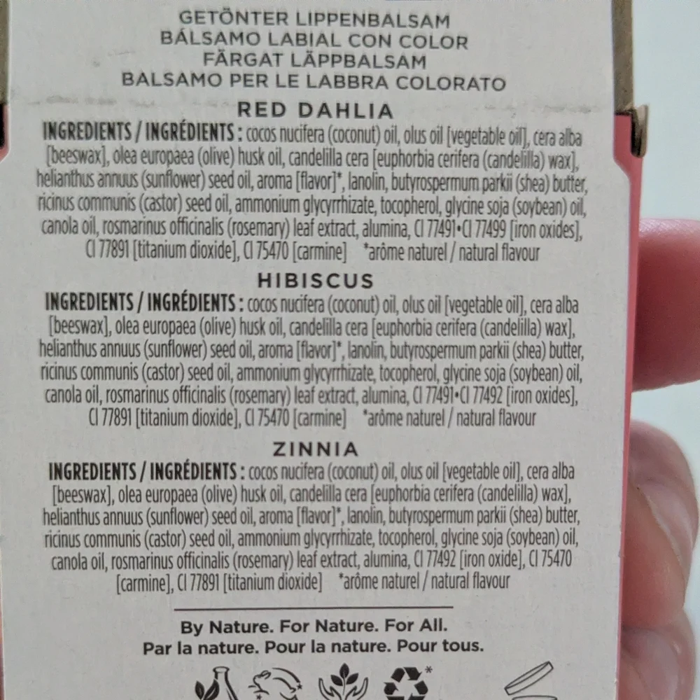 Burt's Bees 3-Pack Lip Balm Trio — Red Dahlia, Hibiscus, Zinnia
